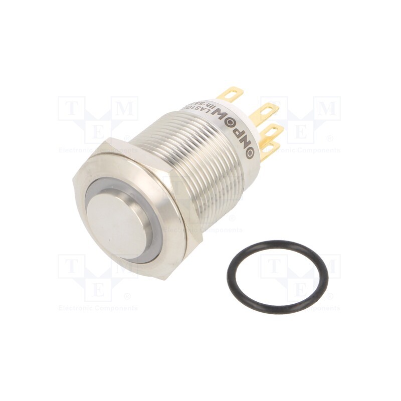 1 pcs x ONPOW - LAS1GQH-11E/B/24V/S - Switch: vandal resistant, Pos: 2, SPDT, 3A/220VAC, 5A/24VDC, IP65