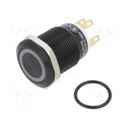 1 pcs x ONPOW - LAS1GQF-11E/B/12V/A - Switch: vandal resistant, Pos: 2, SPDT, 3A/220VAC, 5A/24VDC, IP65