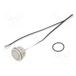 1 pcs x ONPOW - MTA22F-10E/Y/W/12V/S - Switch: vandal resistant, Pos: 2, SPST-NO, 50mA/24VDC, IP65, white