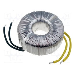 1 pcs x BREVE TUFVASSONS - TTS1000/D230/24V - Transformer: toroidal, 1000VA, 230VAC, 24V, 41.66A, Leads: cables
