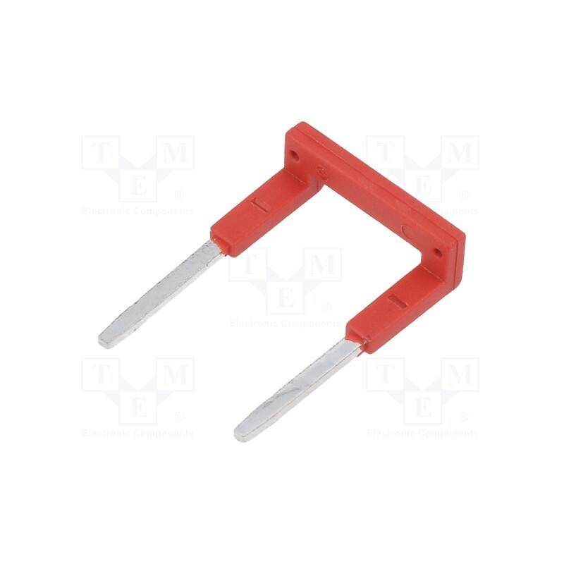 1 pcs x RELPOL - ZGZP80-2 RD - Connection bridge, 10A, 250VAC, Electr.connect: Push-in, red