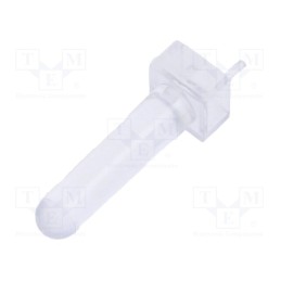 5 pcs x BIVAR - VLP-600-R - Fiber for LED, round, Ø3mm, Front: convex