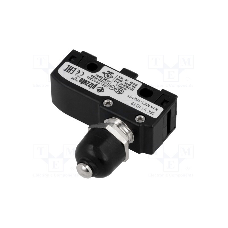 1 pcs x PIZZATO ELETTRICA - MK V11D13 - Microswitch SNAP ACTION, 6A/250VAC, 5A/24VDC, with pin, SPDT