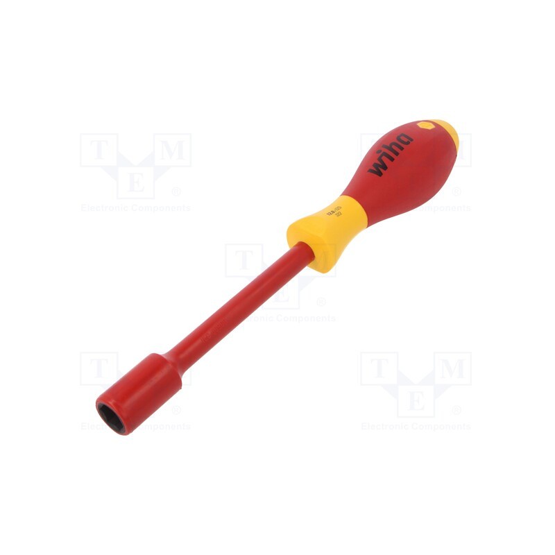 1 pcs x WIHA - 863 - Screwdriver, insulated, 6-angles socket, HEX 12mm, 1kVAC