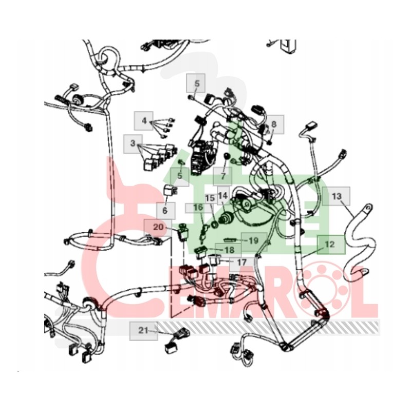 John deere 4720 wiring harness