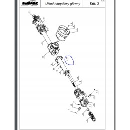 Main shaft housing P4 530 Samasz rake