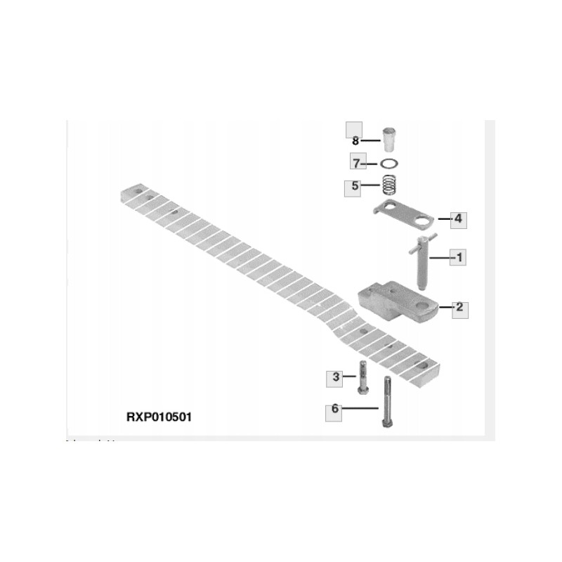 Bottom beam john deere 7710 7720 7730
