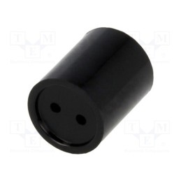 5 pcs x MENTOR - 2819.507 - Spacer sleeve, LED, Øout: 7.5mm, ØLED: 5mm, L: 7mm, black