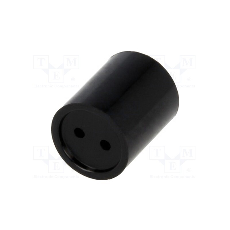 5 pcs x MENTOR - 2819.507 - Spacer sleeve, LED, Øout: 7.5mm, ØLED: 5mm, L: 7mm, black
