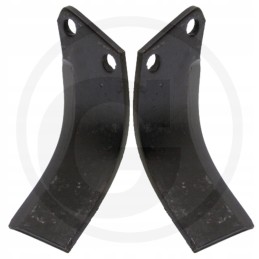 Right bent tiller blade