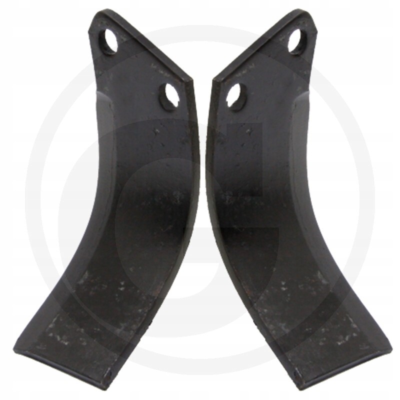 Right bent tiller blade