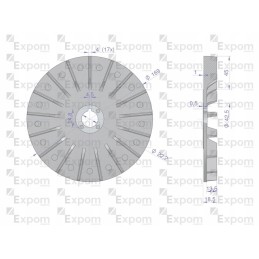 Alternator fan 1125045143ex new type expom