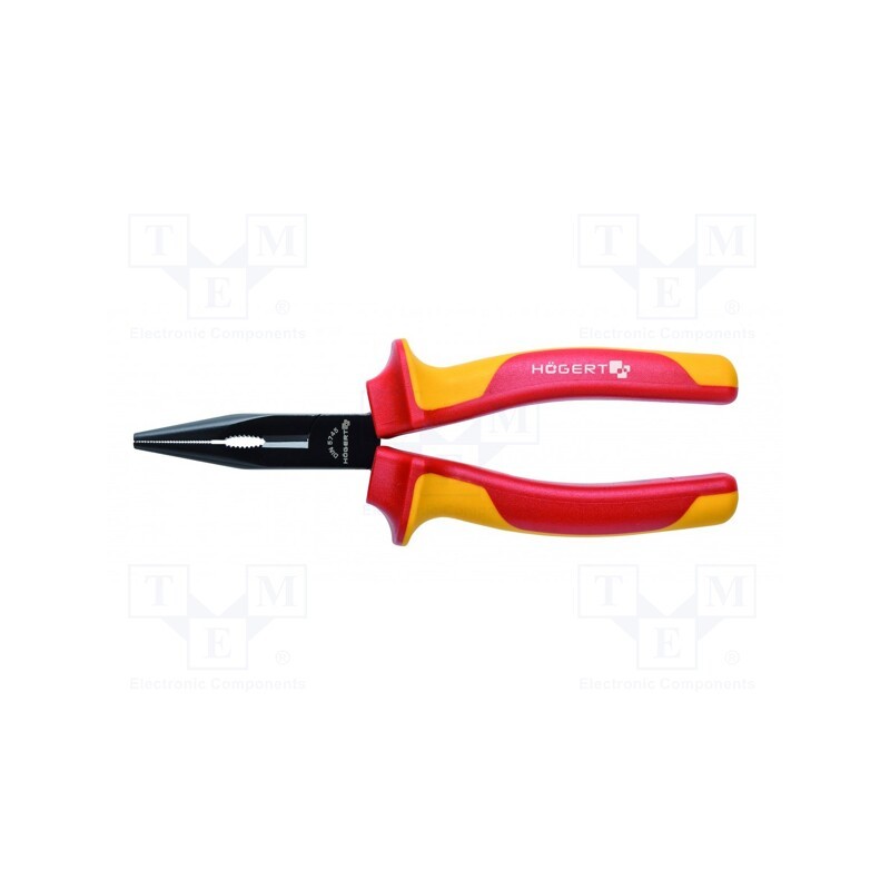 1 pcs x Hu00d6GERT TECHNIK - HT1P917 - Pliers, insulated,universal,elongated, 200mm, 1kVAC