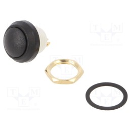 1 pcs x ITW LUMEX SWITCH - W48-1-RB-N-BK-B - Switch: push-button, Pos: 2, SPST-NO, 0.25A/12VDC, OFF-(ON), panel