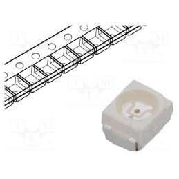 5 pcs x KINGBRIGHT ELECTRONIC - KA-3528SGS - LED, SMD, 3528,PLCC2, green, 12÷25mcd, 3.5x2.8x1.9mm, 120°, 20mA