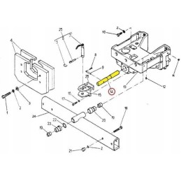 Flat axle pin c 330 c 360