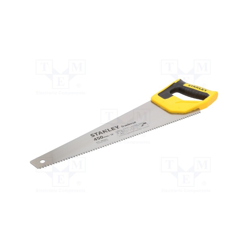1 pcs x STANLEY - STHT20354-1 - Hacksaw, wood, 8teeth/inch, TRADECUT™, 450mm
