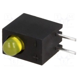 5 pcs x KINGBRIGHT ELECTRONIC - L-710A8CB/1YD - LED, in housing, yellow, 3mm, No.of diodes: 1, 20mA, 40°, 2.1÷2.5V