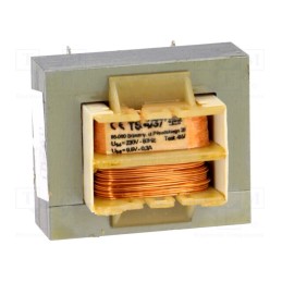 1 pcs x INDEL - TS 4/37 - Transformer: mains, 4VA, 230VAC, 9.5V, 300mA, Leads: solder lugs