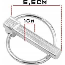 Agricultural cotter pin 10mm with pin, Polish galvanized