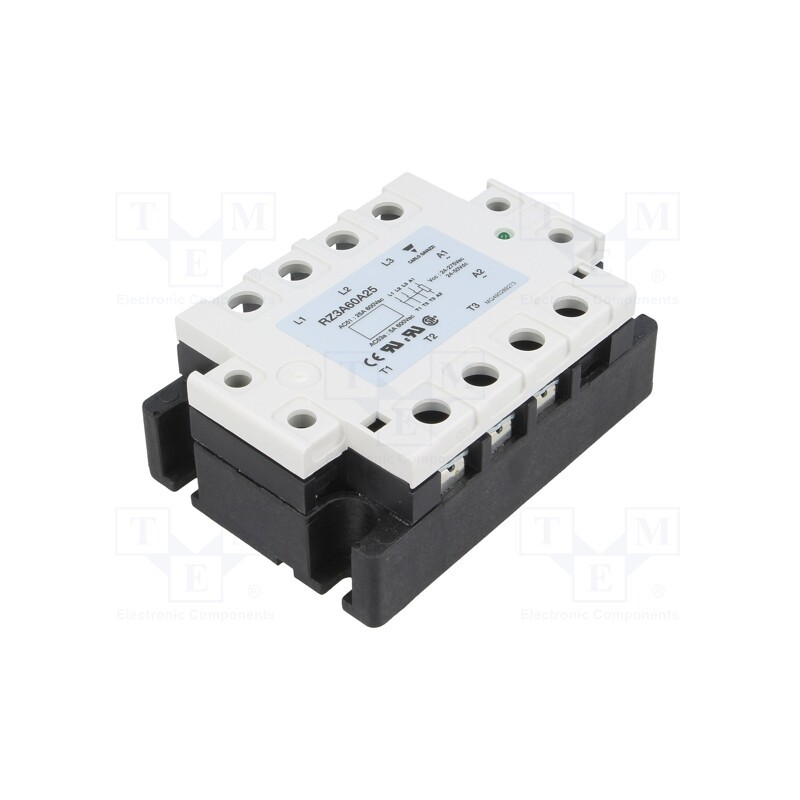 1 pcs x CARLO GAVAZZI - RZ3A60A25 - Relay: solid state, 25A, Uswitch: 42÷660VAC, 3-phase, -30÷80°C
