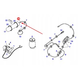 F916501030180 seat pneumatic hose clamp