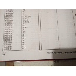 Parts catalog ursus 6012 6014 original zm ursus