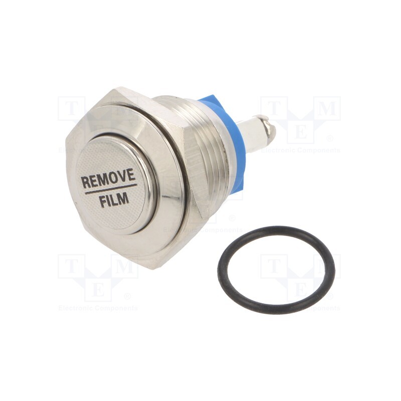 1 pcs x E-SWITCH - PV2H640SS - Switch: vandal resistant, Pos: 2, SPST-NO, 2A/48VDC, IP65, OFF-(ON)