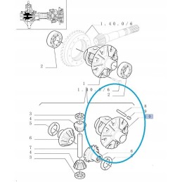 Differential housing new holland case 5174842 cnh