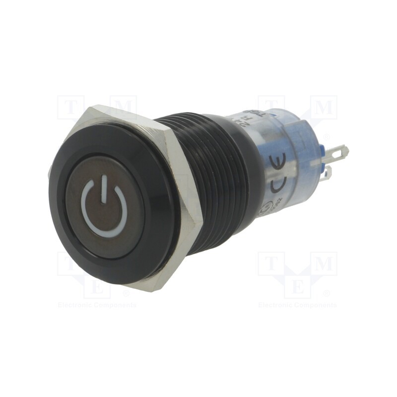 1 pcs x ONPOW - LAS2GQF-11ZDT/R/24V/A - Switch: vandal resistant, Pos: 2, SPDT, 0.5A/220VAC, 1A/24VDC, IP40