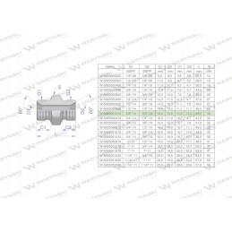 Inch hydraulic connector bb 5 8 bsp waryn