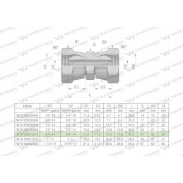 Inch hydraulic connector aa 3 4 bsp waryn