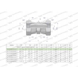 Inch hydraulic connector aa 1 4 bsp waryn