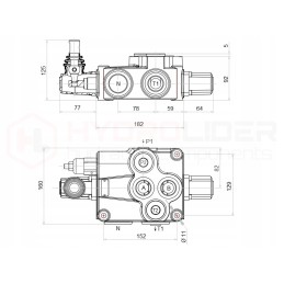 1-section distributor, 120l, engine control
