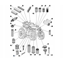 Adblue New Holland Case 84367903 filler strainer filter