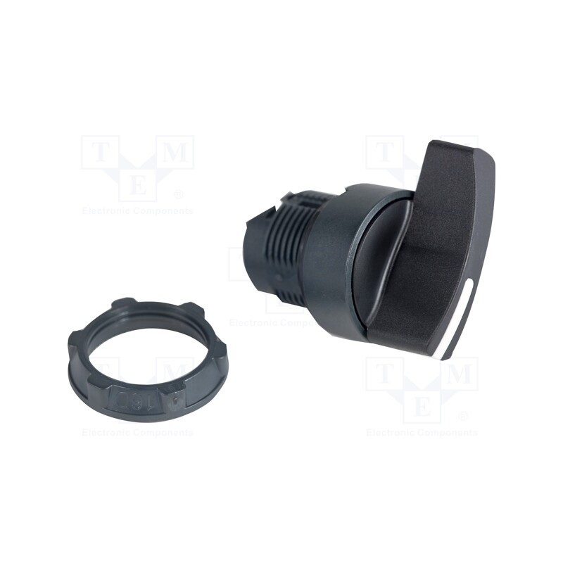 1 pcs x SCHNEIDER ELECTRIC - ZB5AJ2 - Switch: rotary, 22mm, Stabl.pos: 2, black, none, IP66, prominent
