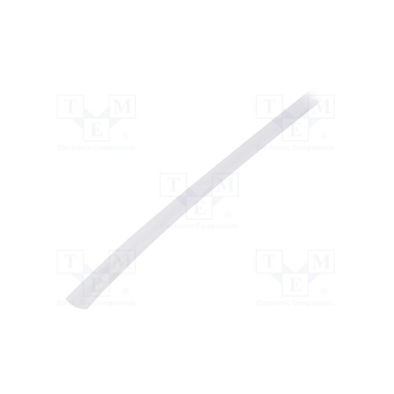 50 pcs x HELLERMANNTYTON - 339-00340 - Heat shrink sleeve, glueless, 3: 1, 4.75mm, transparent, PTFE