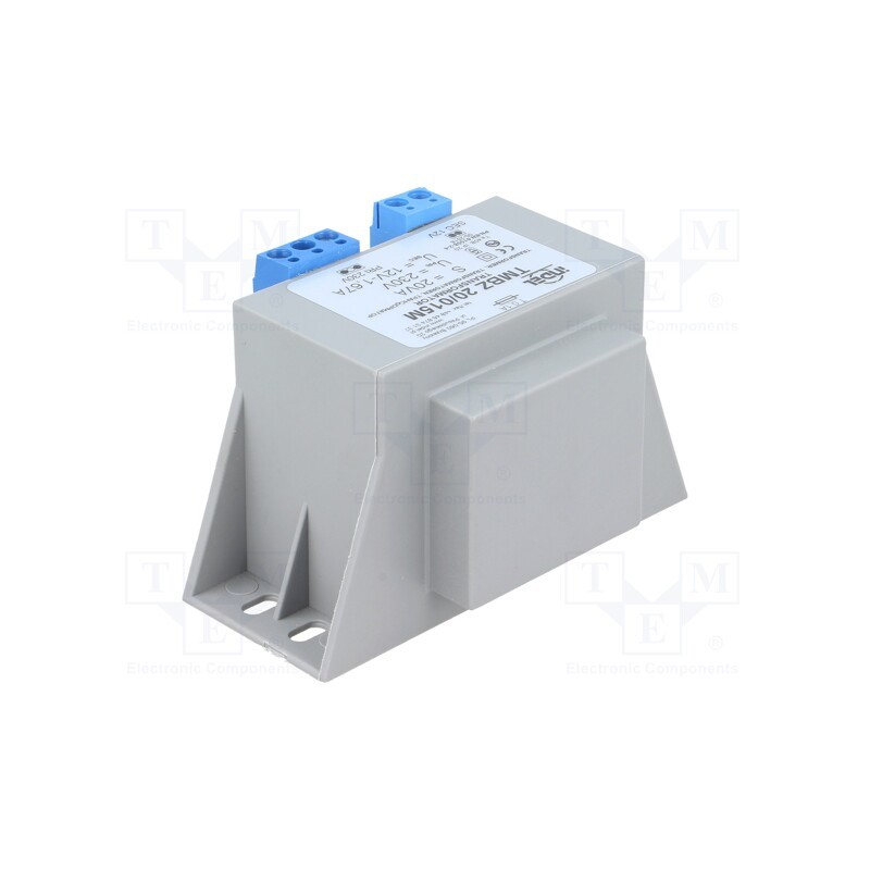 1 pcs x INDEL - TMBZ 20/015M - Transformer: encapsulated, 20VA, 230VAC, 12V, 1.67A, screw type