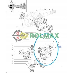 Differential housing New Holland Case 5174842