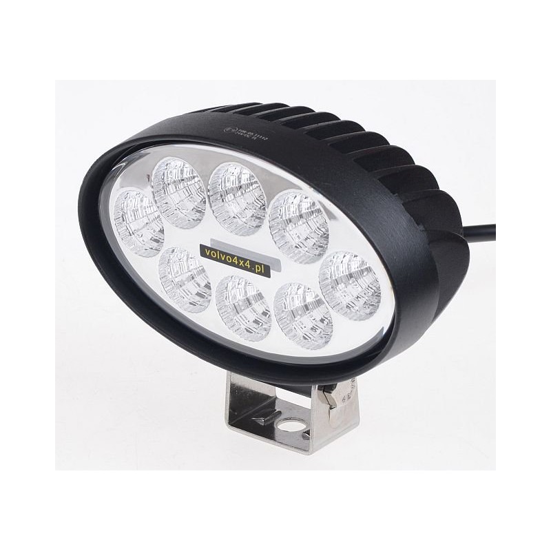Halogen LED work lamp 24w oval reflector 12 24