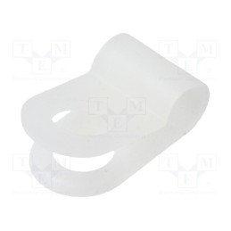 50 pcs x FIX&FASTEN - CC-1S - Fixing clamp, Cable P-clips, ØBundle : 3mm, polyamide, natural