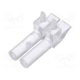 10 pcs x MENTOR - 1271.2002 - Fiber for LED, round, Ø2mm, No.of mod: 2, Front: convex