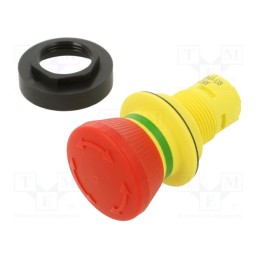 1 pcs x SCHLEGEL - RRJUV - Switch: emergency stop, 22mm, red, IP65, mushroom, Cutout: Ø22.3mm