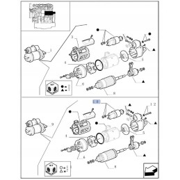 Starter solenoid new holland tl lm fiat 9