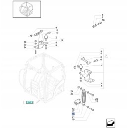 Cabin shock absorber new holland t6 t6000 tsa case m