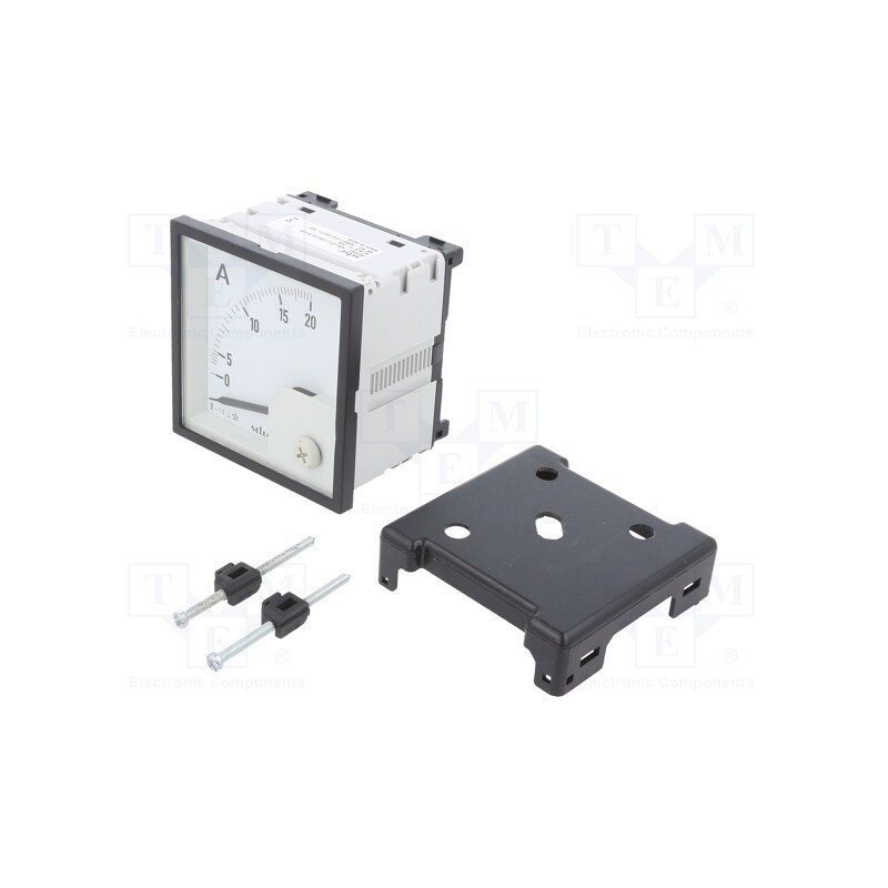 1 pcs x SELEC - AM-I-D-2-20A-CE - Ammeter, on panel, I AC: 0÷20A, Class: 1.5, 50÷60Hz, Features: 90°