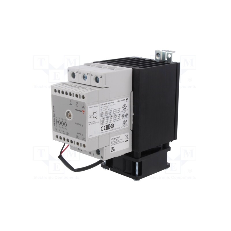 1 pcs x CARLO GAVAZZI - RGC3A60D65GGEDF - Relay: solid state, 5A, Uswitch: 42÷660VAC, 3-phase, Series: RGC3