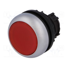 1 pcs x EATON ELECTRIC - M22-DL-R - Switch: push-button, 22mm, Stabl.pos: 1, red, M22-FLED,M22-LED