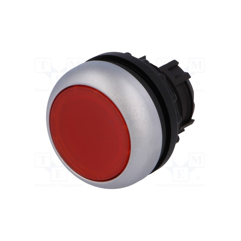 1 pcs x EATON ELECTRIC - M22-DL-R - Switch: push-button, 22mm, Stabl.pos: 1, red, M22-FLED,M22-LED
