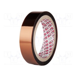 1 rol x PPI - PPI-701-12-33M - Tape: high temperature resistant, Thk: 55um, 50%, amber, max.300°C